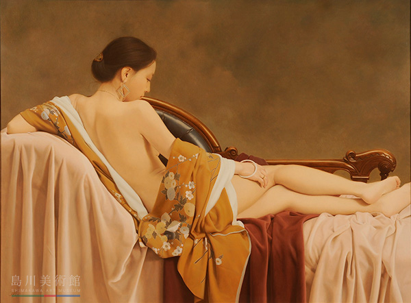 『布を纏う裸婦』